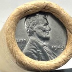 1943 P Lincoln Penny ORIGINAL BU ROLL WRAPPER