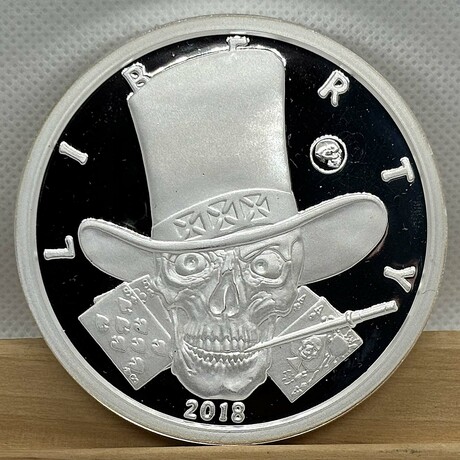 2018 DEAD MANS HAND 5 Ounce Silver