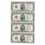 1928 E $ 5 Legal Tender 12 CONSECUTIVE NOTES # 568 - # 579