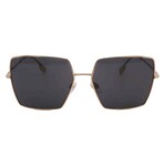 Burberry // Women's BE3133-110987 Square // Light Gold + Dark Grey