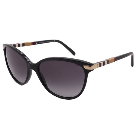 Burberry // Women's BE4216 30018G Square // Black + Grey Gradient