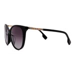 Burberry // Women's BE4333F-30018G Square // Black + Grey Gradient