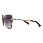 Bulgari // Women's BV6152B 20148G Square // Pink Gold + Grey Gradient