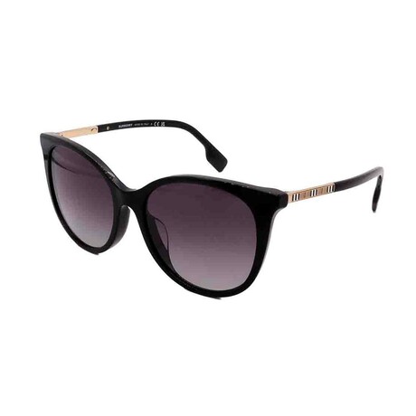 Burberry // Women's BE4333F-30018G Square // Black + Grey Gradient