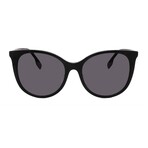Burberry // Women's BE4333F-30018G Square // Black + Grey Gradient