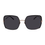 Tom Ford // Women's FT1006/S 02A Square // Black Rose Gold + Dark Grey