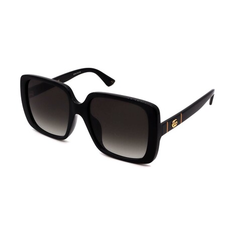 Gucci // Women's GG0632S 001 Square // Black + Grey Gradient