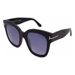 Tom Ford // Women's FT0613/S 01C Square // Black + Dark Grey
