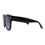 Tom Ford // Women's FT0613/S 01C Square // Black + Dark Grey