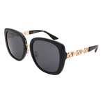 Versace // Women's VE4407D-GB1/87 Square // Black + Dark Grey