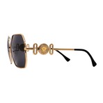 Versace // Women's VE2248-100287 Square // Gold + Dark Grey