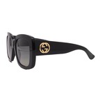 Gucci // Women's GG0141SN-001 Square // Black + Grey
