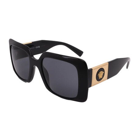 Versace // Women's VE4405-GB1/87 Square // Black + Dark Grey