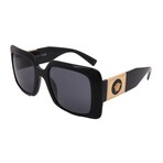 Versace // Women's VE4405-GB1/87 Square // Black + Dark Grey