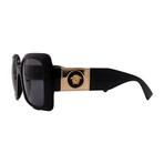 Versace // Women's VE4405-GB1/87 Square // Black + Dark Grey