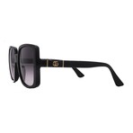 Gucci // Women's GG0632S 001 Square // Black + Grey Gradient