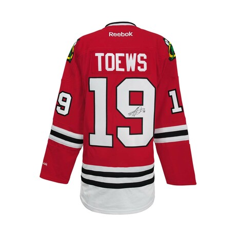 Jonathan Toews // CHI Blackhawks // Signed Red Reebok Premier Jersey