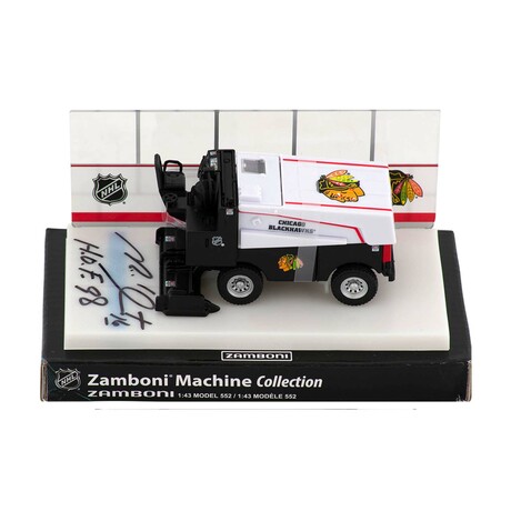 Michel Goulet // CHI Blackhawks // Signed NHL Mini Zamboni