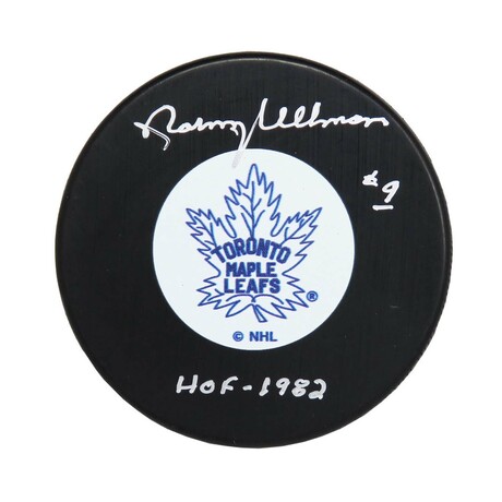 Norm Ullman // TOR Maple Leafs // Signed Hockey Puck