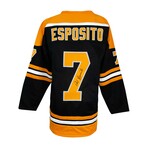Phil Esposito // Signed Black Custom Hockey Jersey