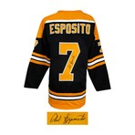 Phil Esposito // Signed Black Custom Hockey Jersey