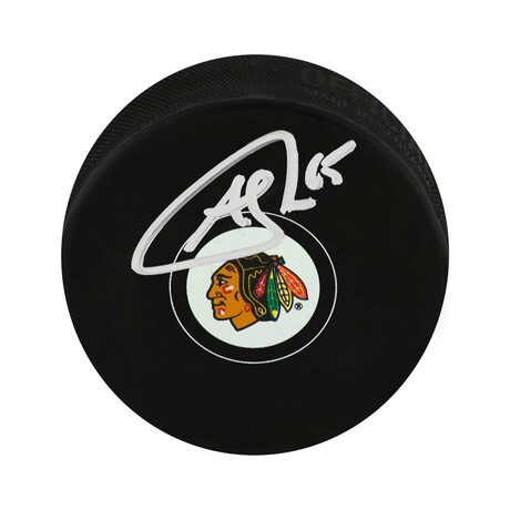 Andrew Shaw // CHI Blackhawks // Signed Hockey Puck