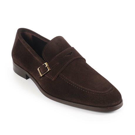 Beston Single Monk Loafers // Dark Brown (US: 7)