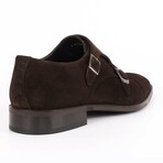 Mico Cap Toe Suede Double Monk // Dark Brown (US: 7.5)