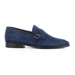Beston Single Monk Loafers // Navy Blue (US: 7)