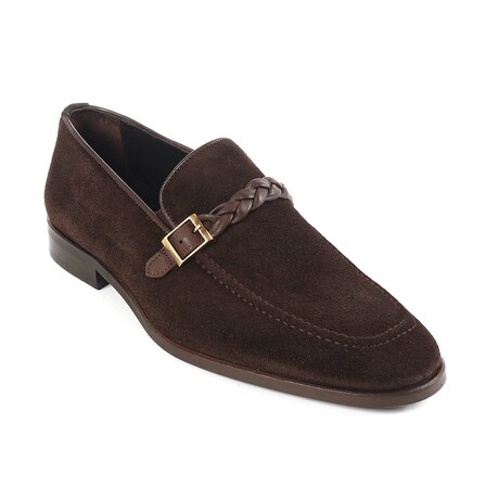 Creola Single Monk Loafers // Dark Brown (US: 7)
