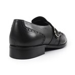 Madrona Wingtip Monkstrap Loafers // Black (US: 8)