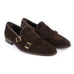 Elmaton Double Monk Loafers // Dark Brown (US: 7)