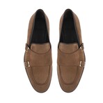 Elmaton Double Monk Loafers // Dark Beige (US: 7)