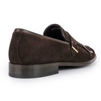Elmaton Double Monk Loafers // Dark Brown (US: 7)