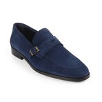 Beston Single Monk Loafers // Navy Blue (US: 7)