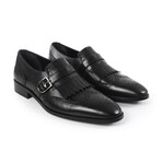 Madrona Wingtip Monkstrap Loafers // Black (US: 8)