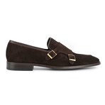 Elmaton Double Monk Loafers // Dark Brown (US: 7)