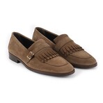 Magenta Monkstrap Dress Shoes // Dark Beige (US: 7)