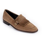 Magenta Monkstrap Dress Shoes // Dark Beige (US: 7)