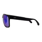 Maui Jim // Men's // B432-2M Square // Black + Blue Polarized