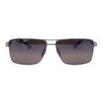 Maui Jim // Men's // MJ0621S-002 Square // Black + Blue Polarized