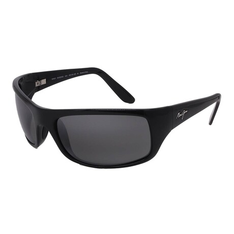 Maui Jim // Men's // 202-2 Square // Matte Black + Grey Polarized