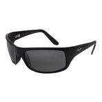 Maui Jim // Men's // 202-2 Square // Matte Black + Grey Polarized