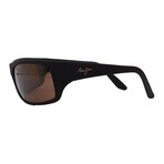 Maui Jim // Men's // H202 2M Square // Black + Brown Polarized