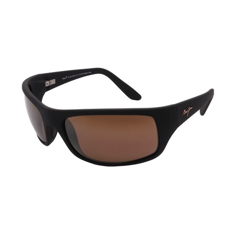 Maui Jim // Men's // H202 2M Square // Black + Brown Polarized