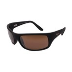 Maui Jim // Men's // H202 2M Square // Black + Brown Polarized