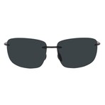 Maui Jim // Men's // 422-02 Pilot // Black + Grey Polarized