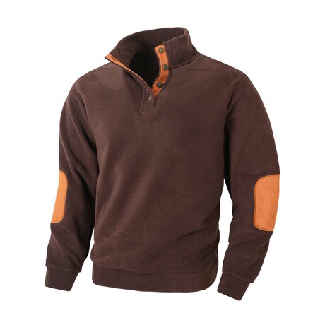 Elbow Patch Sweatshirt // Brown (XS)