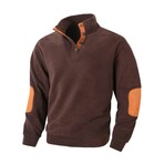 Elbow Patch Sweatshirt // Brown (XS)