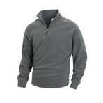 Classic 1/4 Zip Sweatshirt // Dark Gray (S)